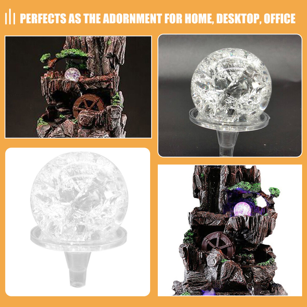 Indoor Water Fountain Crystal Ball Delicate Balls Desktop Ornament