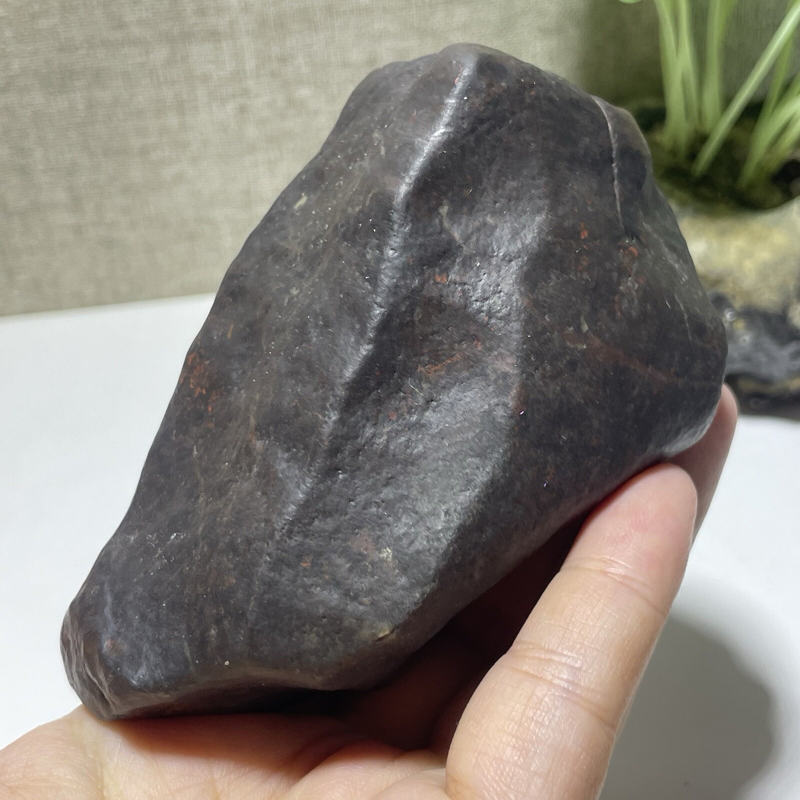 399g Natural Iddingsite meteorite specimen raw stone from China a667