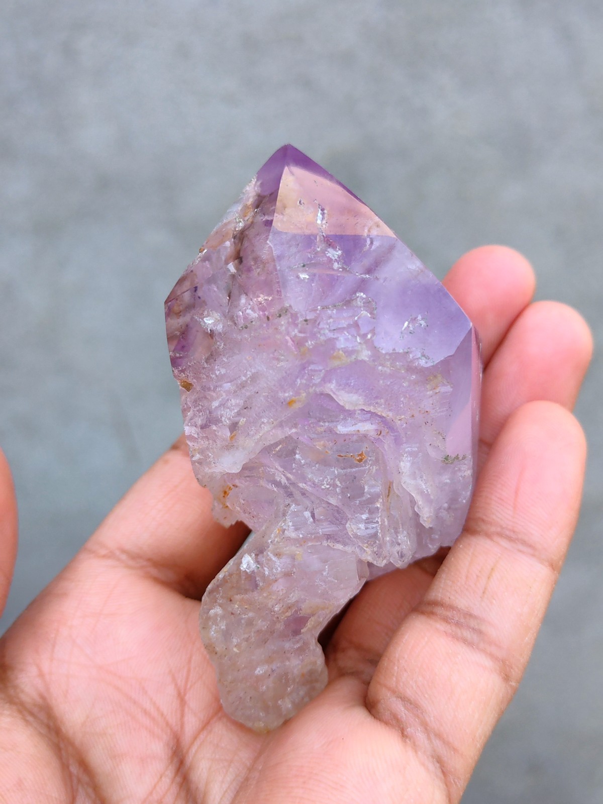 Enhydro Karur Amethyst Polished Crystal, Water Bubble 💦 in Crystal
