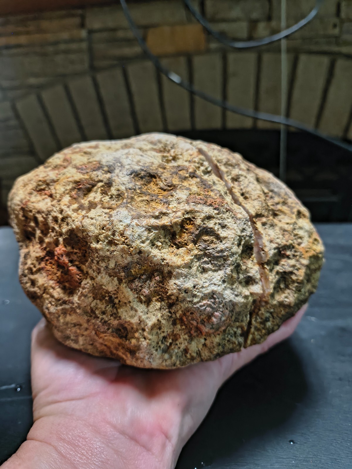 5.98 lb Kentucky Geode Pre-Scored Crack Your Own Large Crystal Specimen Ky