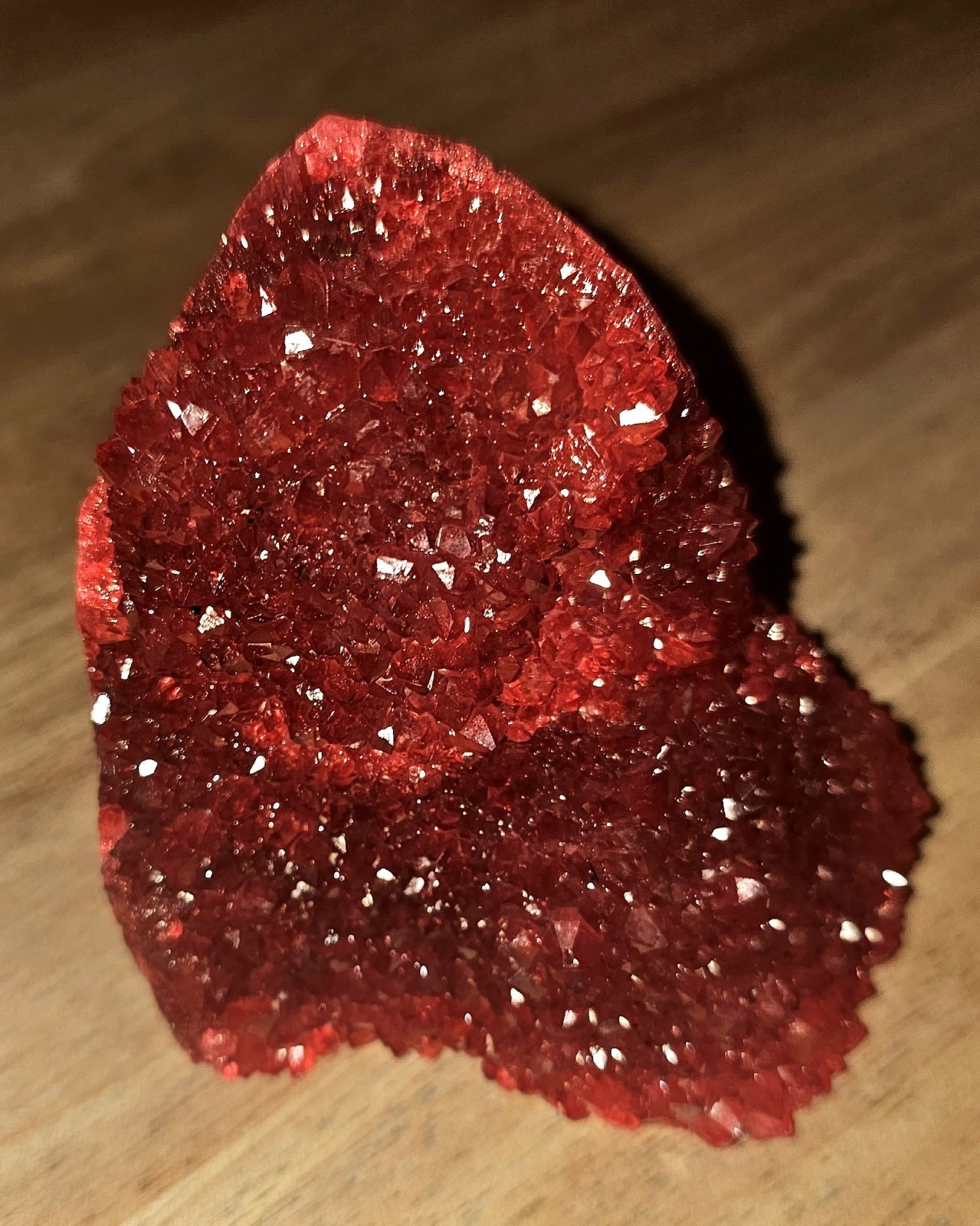 Elegant Wine Red Geode Cluster Premium Crystal Home Office Decor 1lb 1.7oz