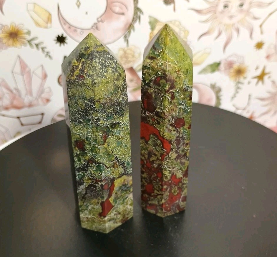 Dragon’s Blood Jasper 2 pieces