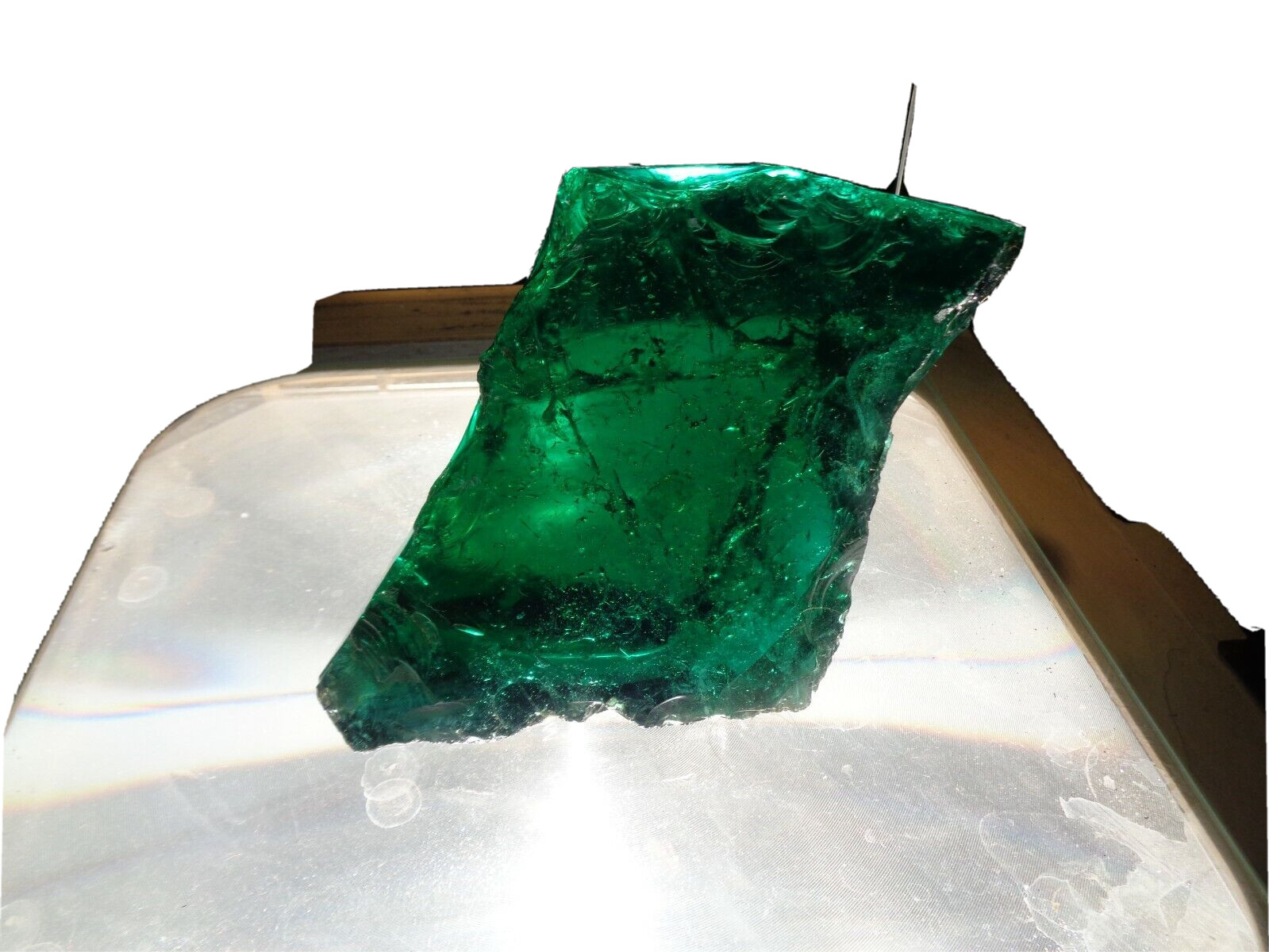 Andara Crystal Glass Emerald Green 900 Grams W25 Mystic Monatomic