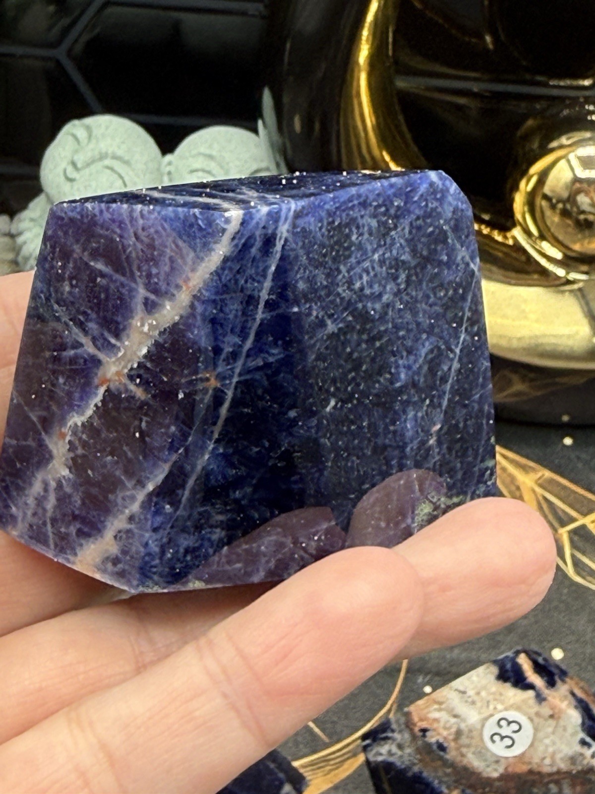 Natural Sodalite Freeform HQ Polish really nice! Free shipping