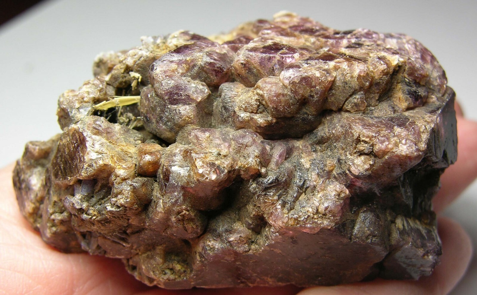 #5 Vietnam 135.25g Natural Octagonal Maroon Spinel Crystal Specimen 4.75oz 65mm