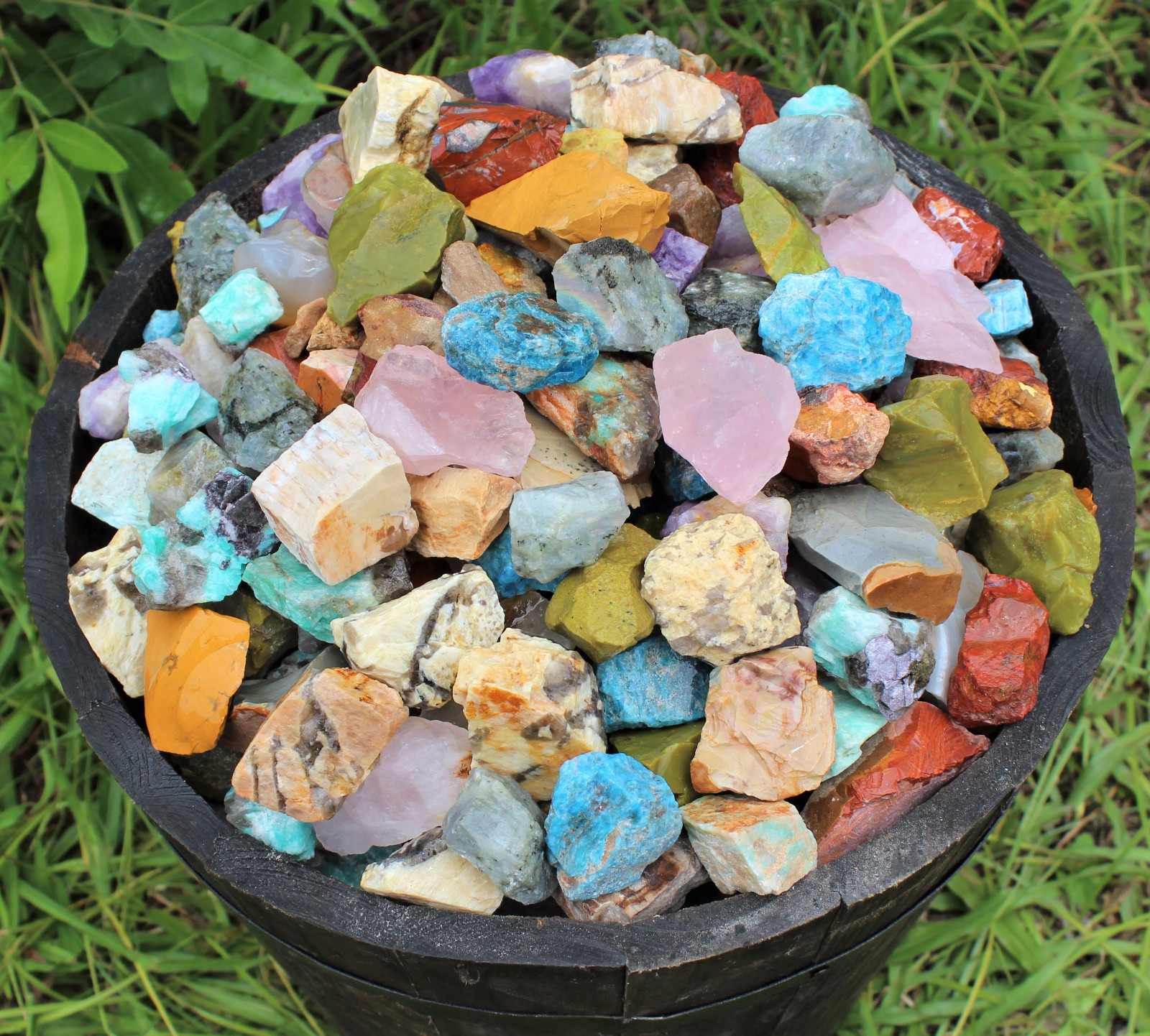 1/2 lb Bulk Lot Africa Mix Natural Rough Tumbler Rocks Stones 8 oz Madagascar