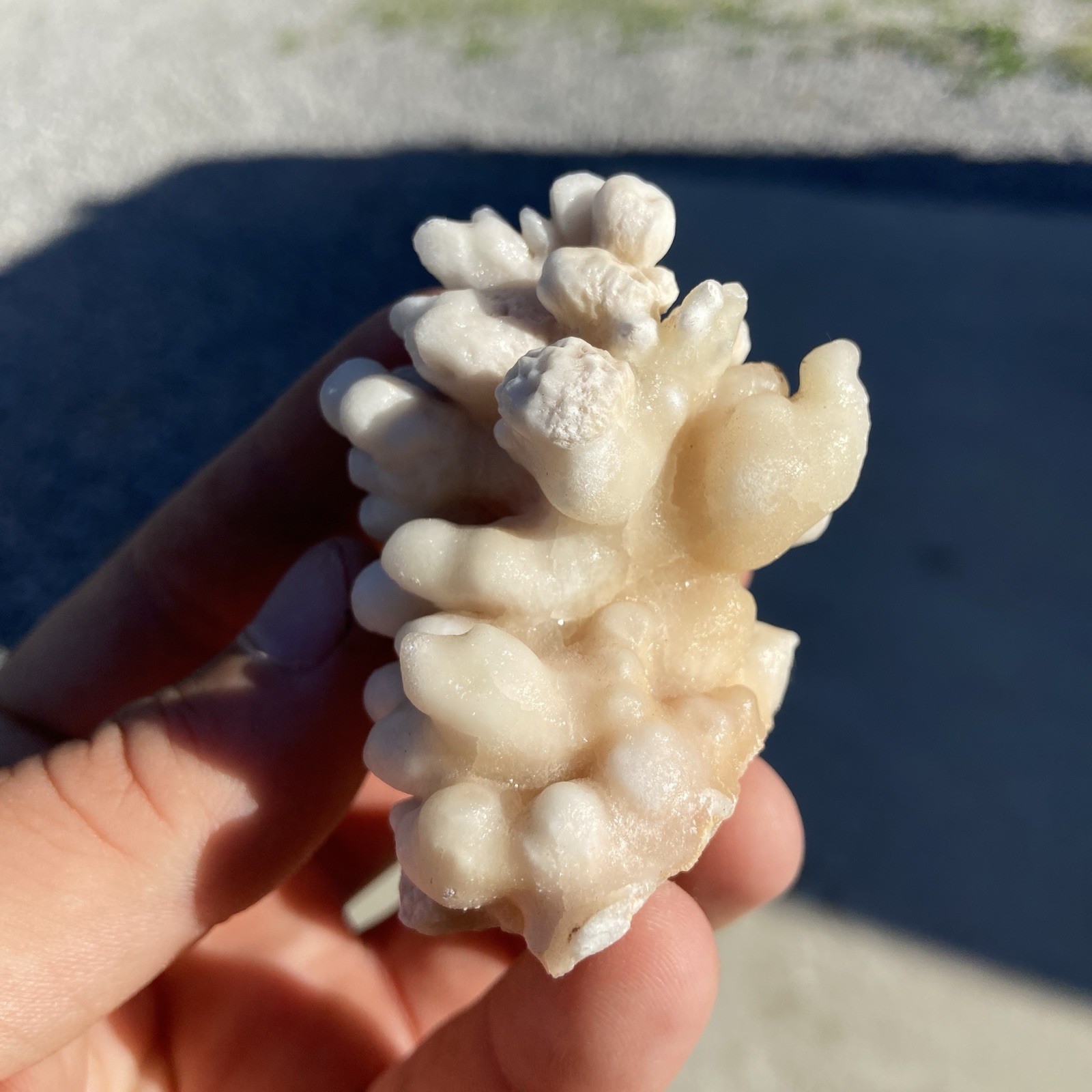 Cave Aragonite Cluster Formation Specimen 3.62 Oz