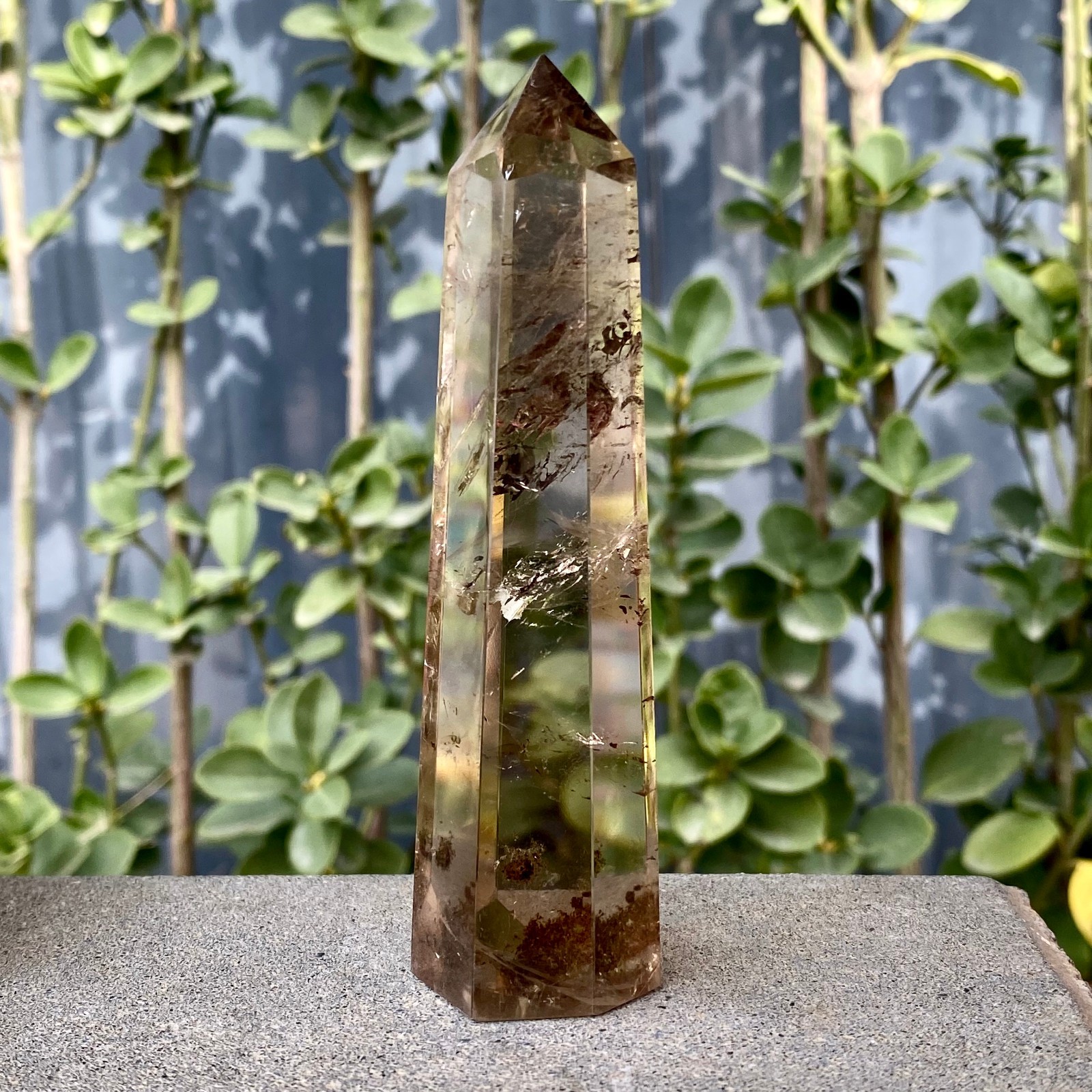 148G Natural White crystal pillar quartz crystal reiki healing