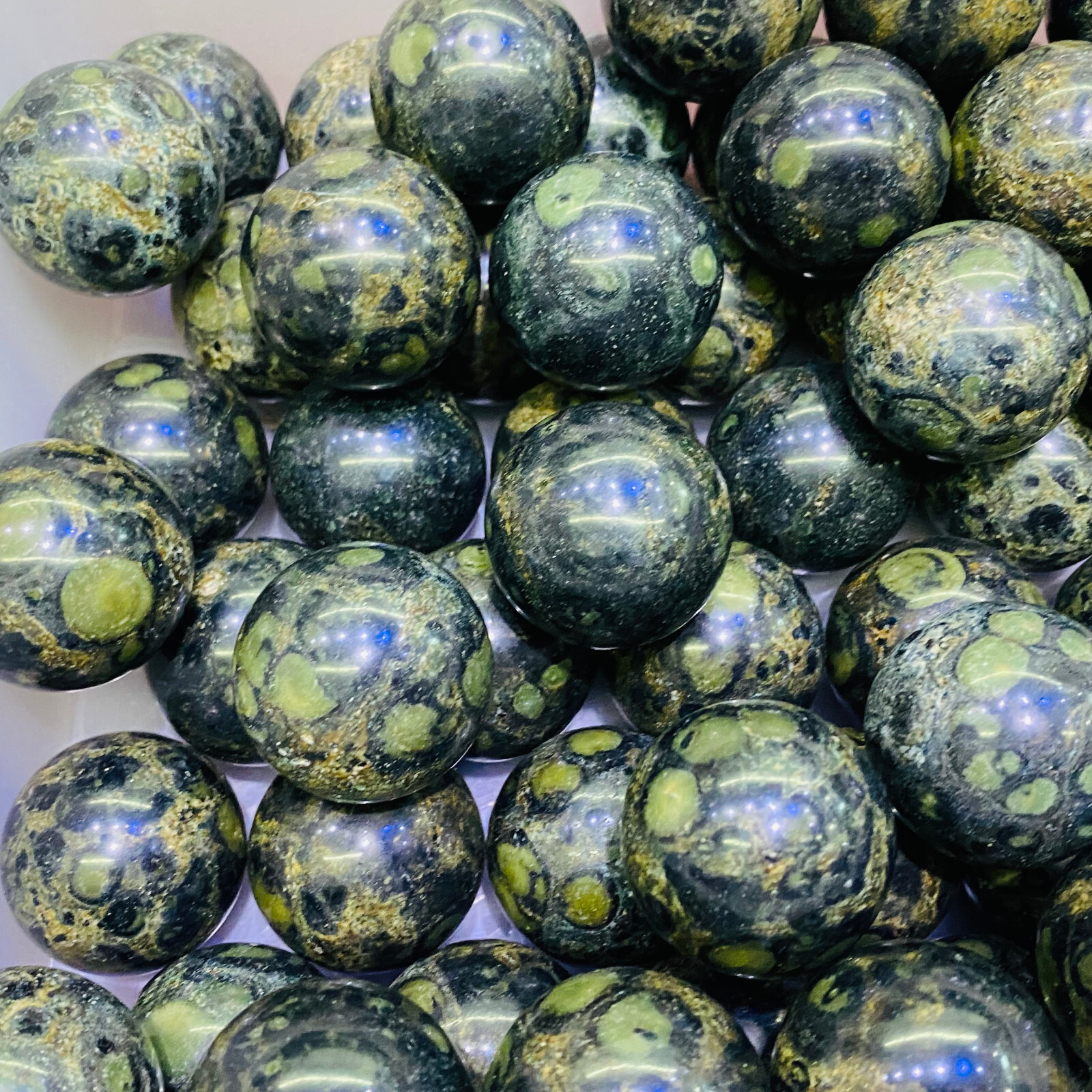 3PC Natural Kambaba Jasper Sphere Quartz Crystal Ball Reiki Healing 30MM