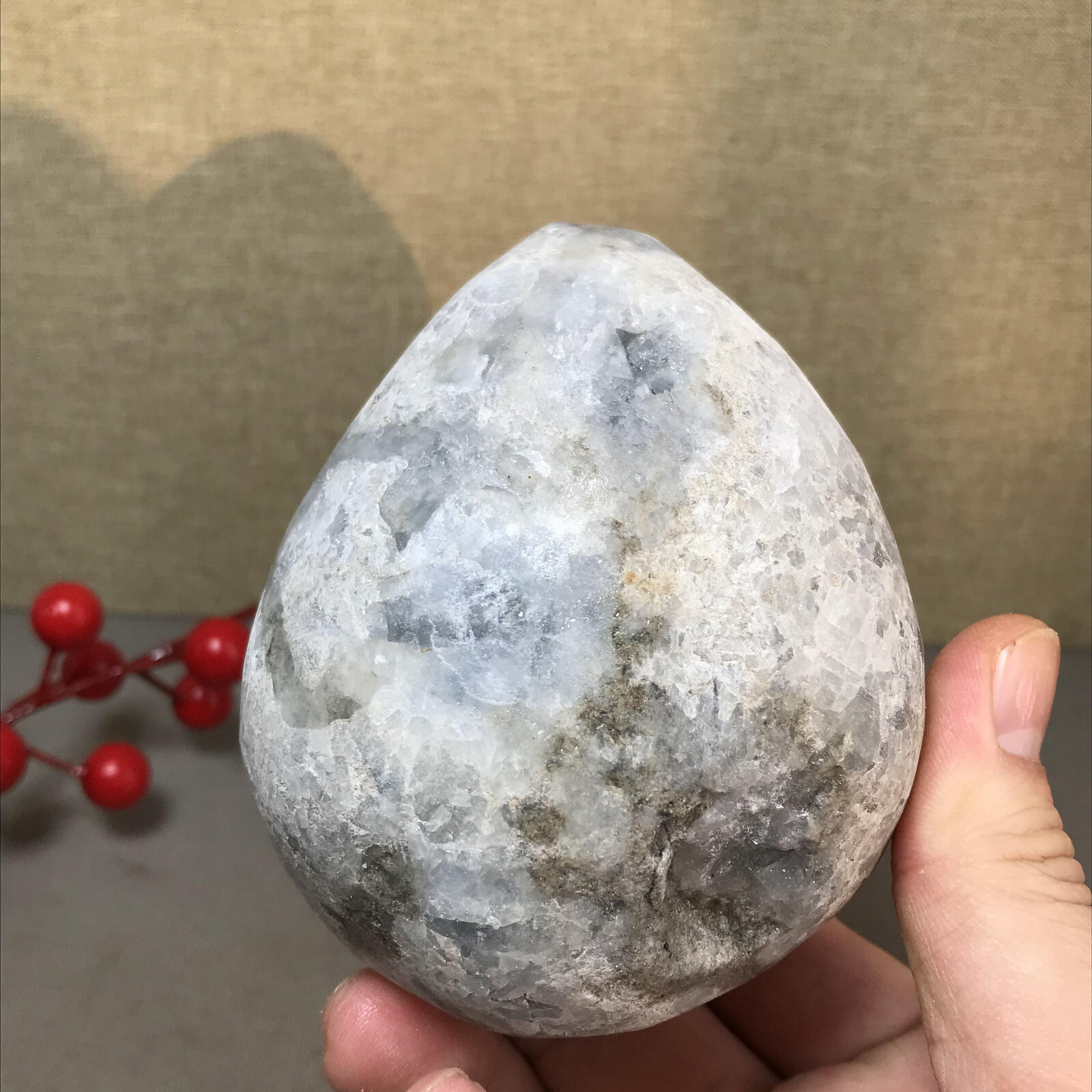 1.08kg Natural Raw Blue Celestite Crystal Quartz Cluster Geode Specimen A4512