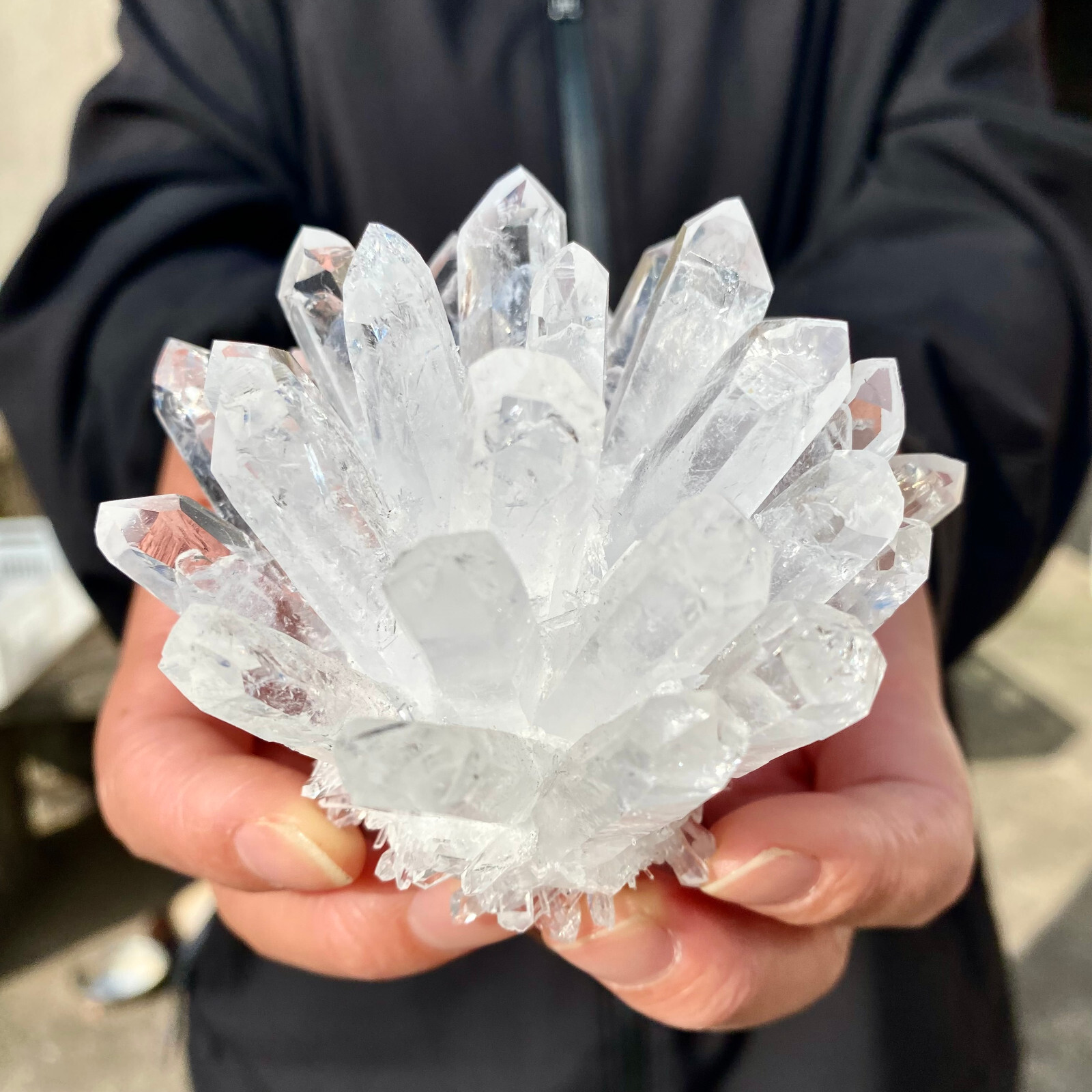 1pc A lot New Find White PhantomQuartz Crystal Cluster MineralSpecimen