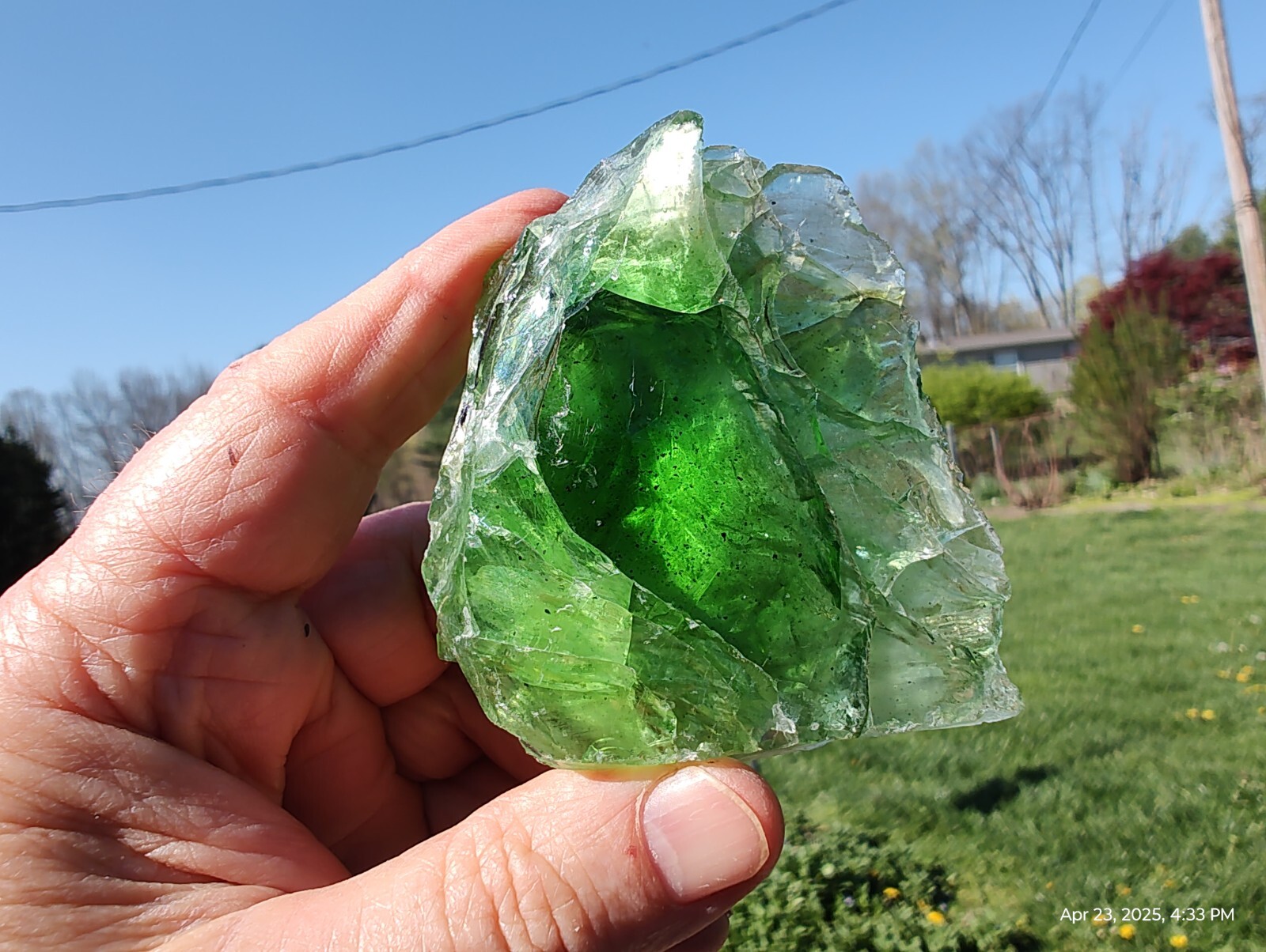 Andara Spiritual Healing MASTER Earth Green Crystal 115 Gram