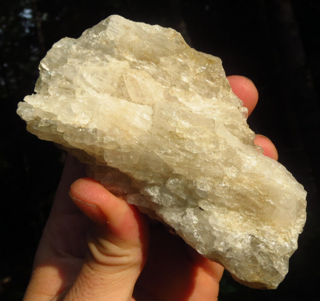 WHITE AZEZTULITE RARE BEAUTIFUL NATURAL HIGH VIBRATION SYNERGY 12 CRYSTAL