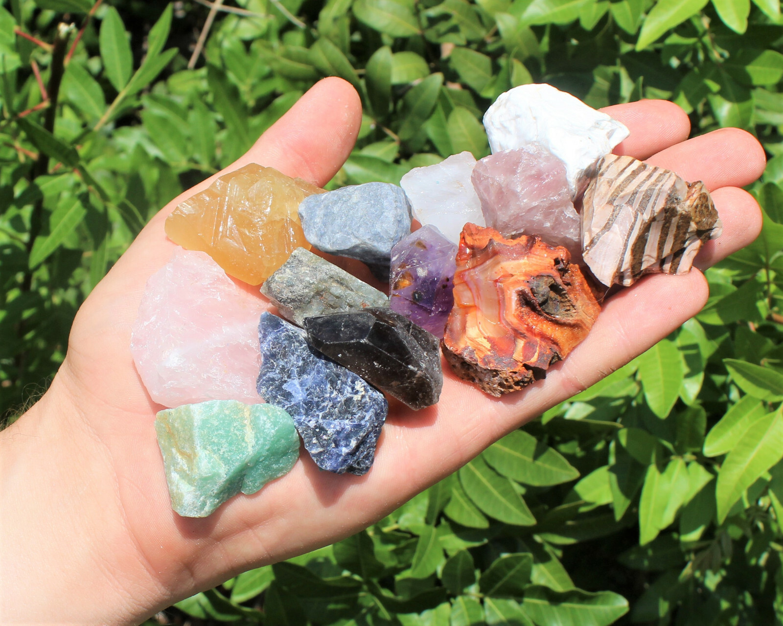 Bulk Mixed Crafters Collection: Gems Crystal Natural Rough Raw 2 lb Lot!