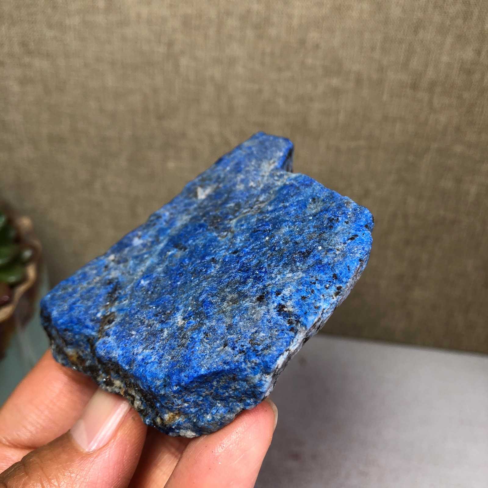 Natural Rough Lapis Lazuli original Crystal uncut Gemstone Specimen 133g A4278