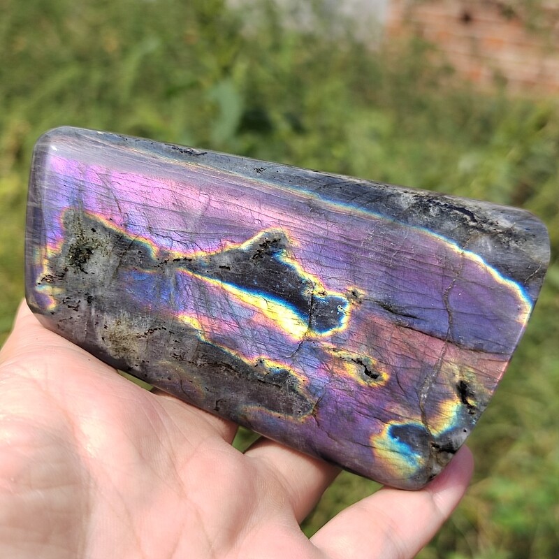 AAA+ Natural Labradorite Mineral Specimen Quartz Crystal Spectrolite Stone 280g