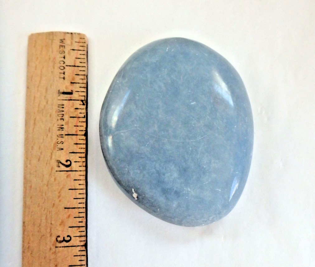 Crystal Angelite 💙Palm Stone 💙97 grams