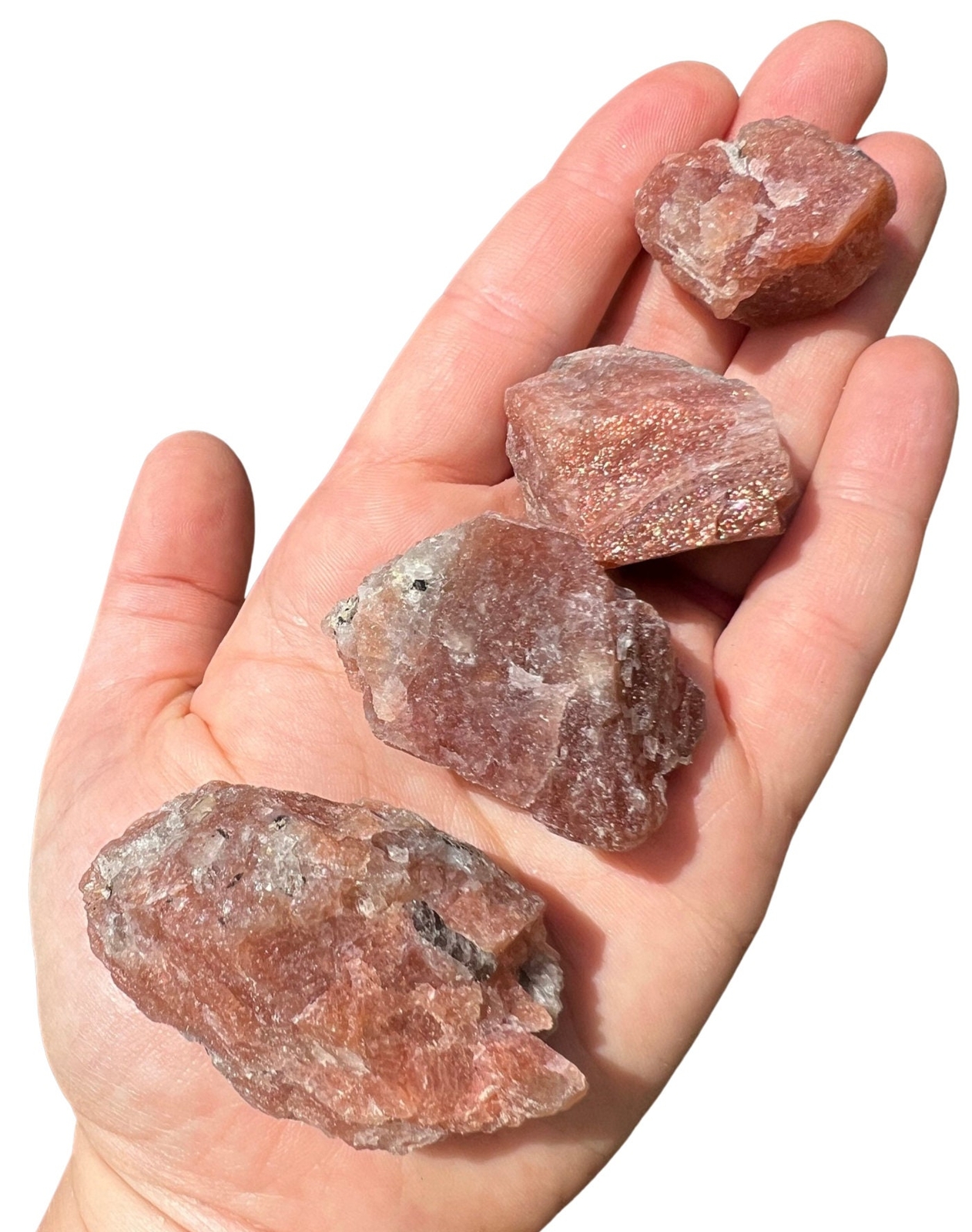 Raw Sunstone Gemstone (Grade A) Natural Sunstone, Rough Stone from India