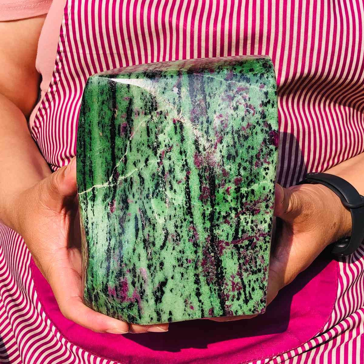 10.69LB Natural zoisite specimen ore quartz crystal mineral healing decor
