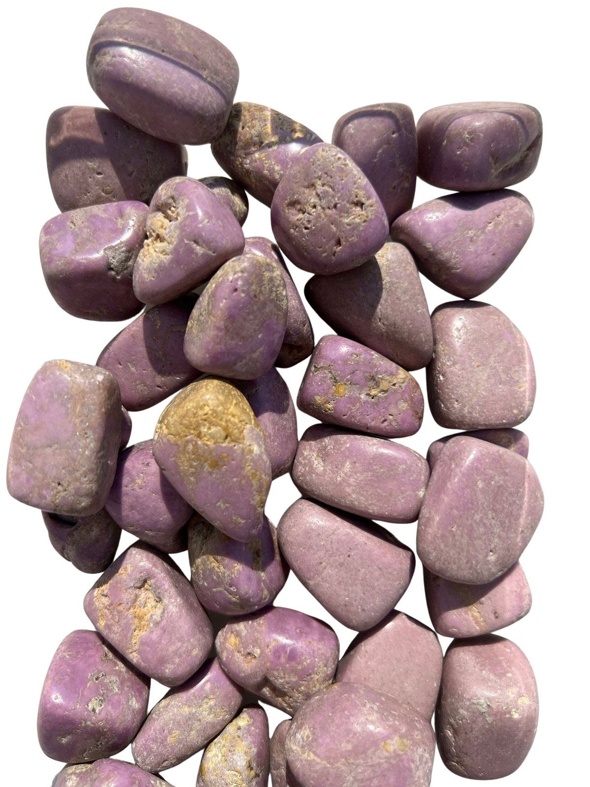 Phosphosiderite Tumbled Stone, Natural from Argentina