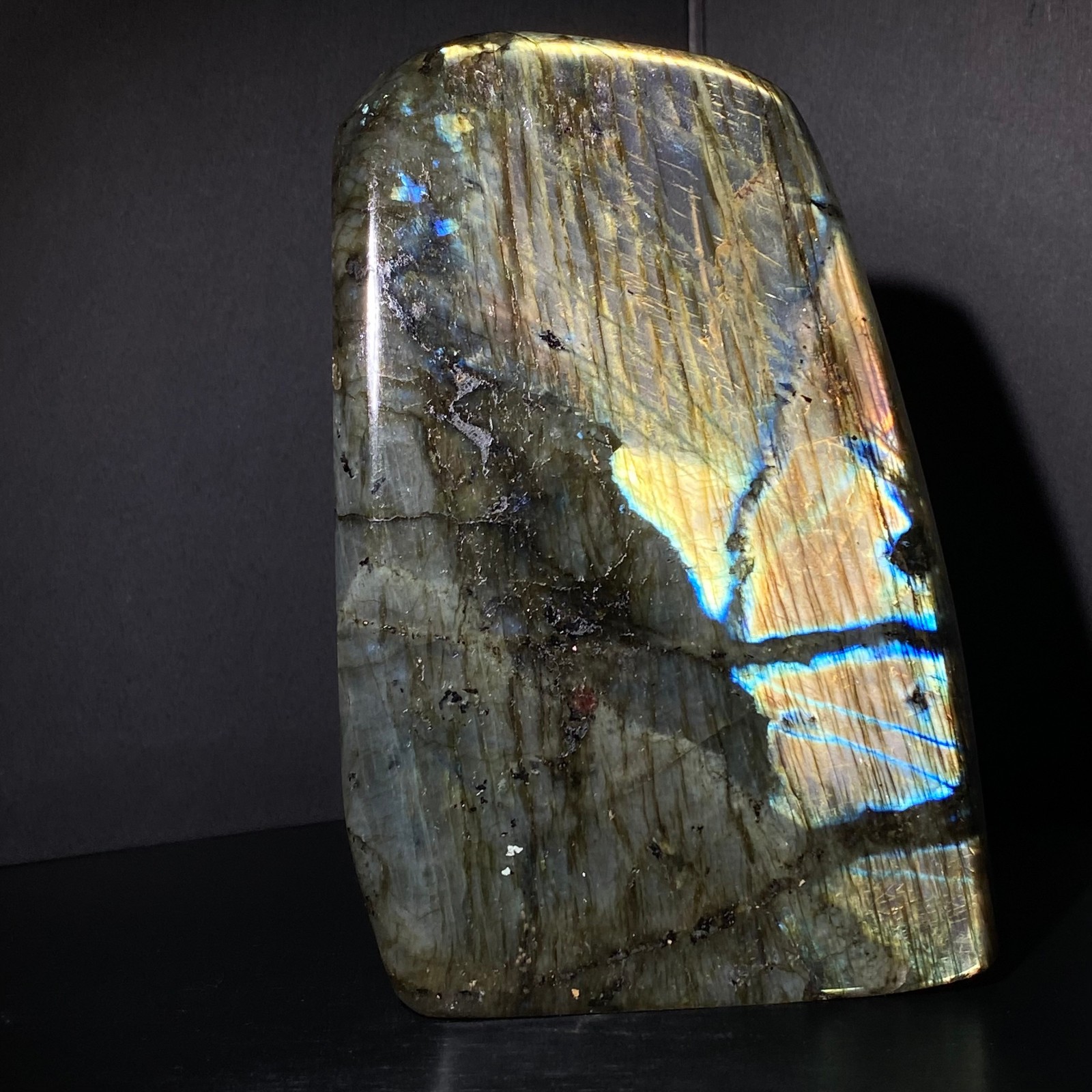 1560 Natural Gorgeous Labradorite QuartzCrystal Stone Specimen Healing