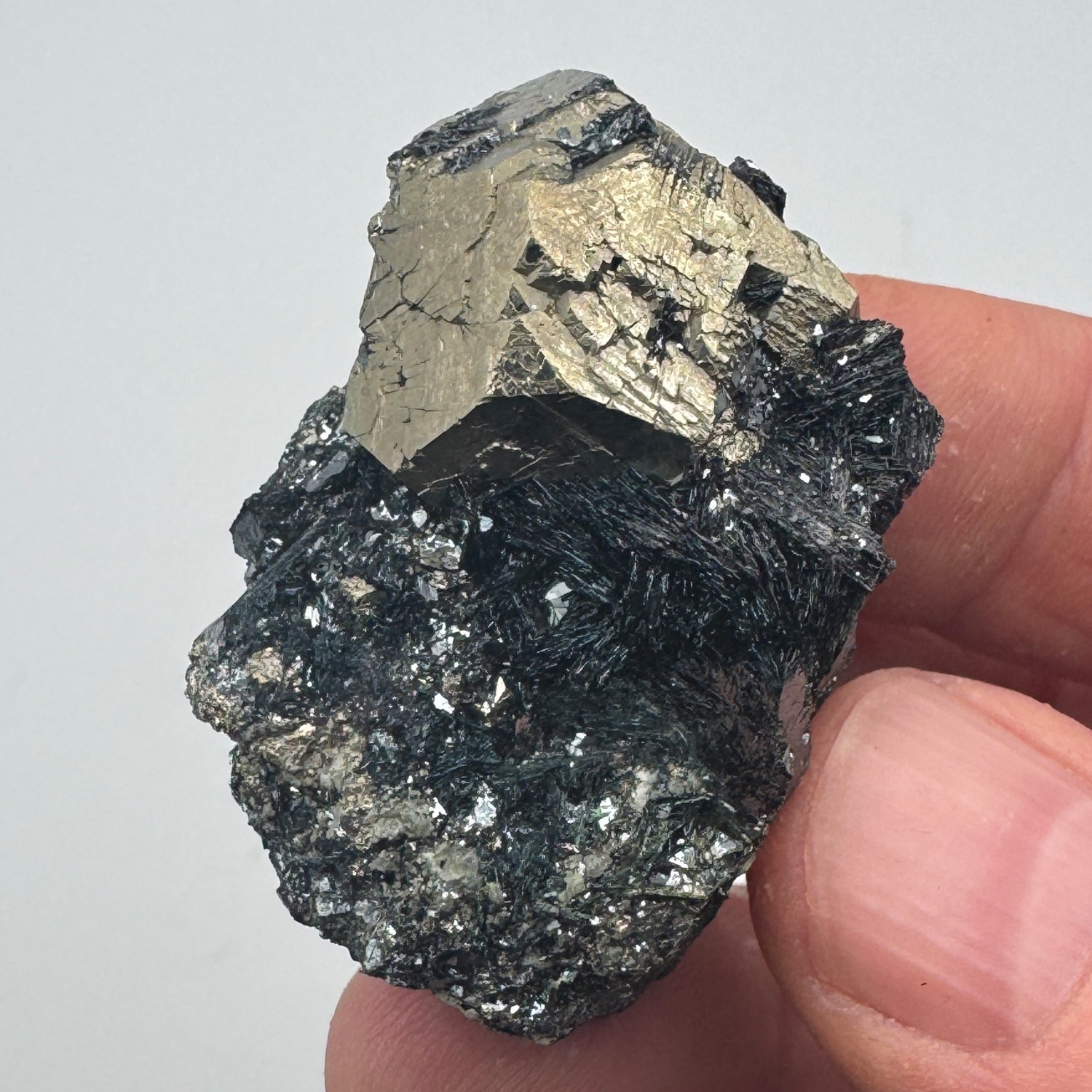 Pyrite, Hematite from Rio Mine, Italy – Fine Mineral Specimen