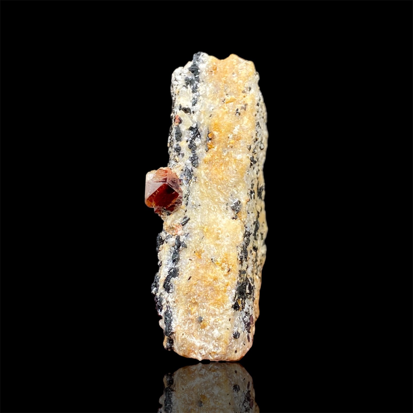 Zircon on Matrix , Pakistan Mineral Specimen , ( 102 Grams , 67 X 53 X 20 mm )