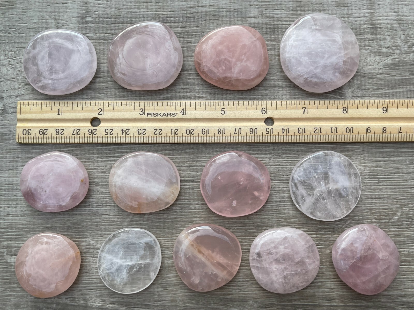 Rose Quartz Smooth Stone,1.5″-2″ Polished Rose Quartz Palm Stone, Wholesale Lot