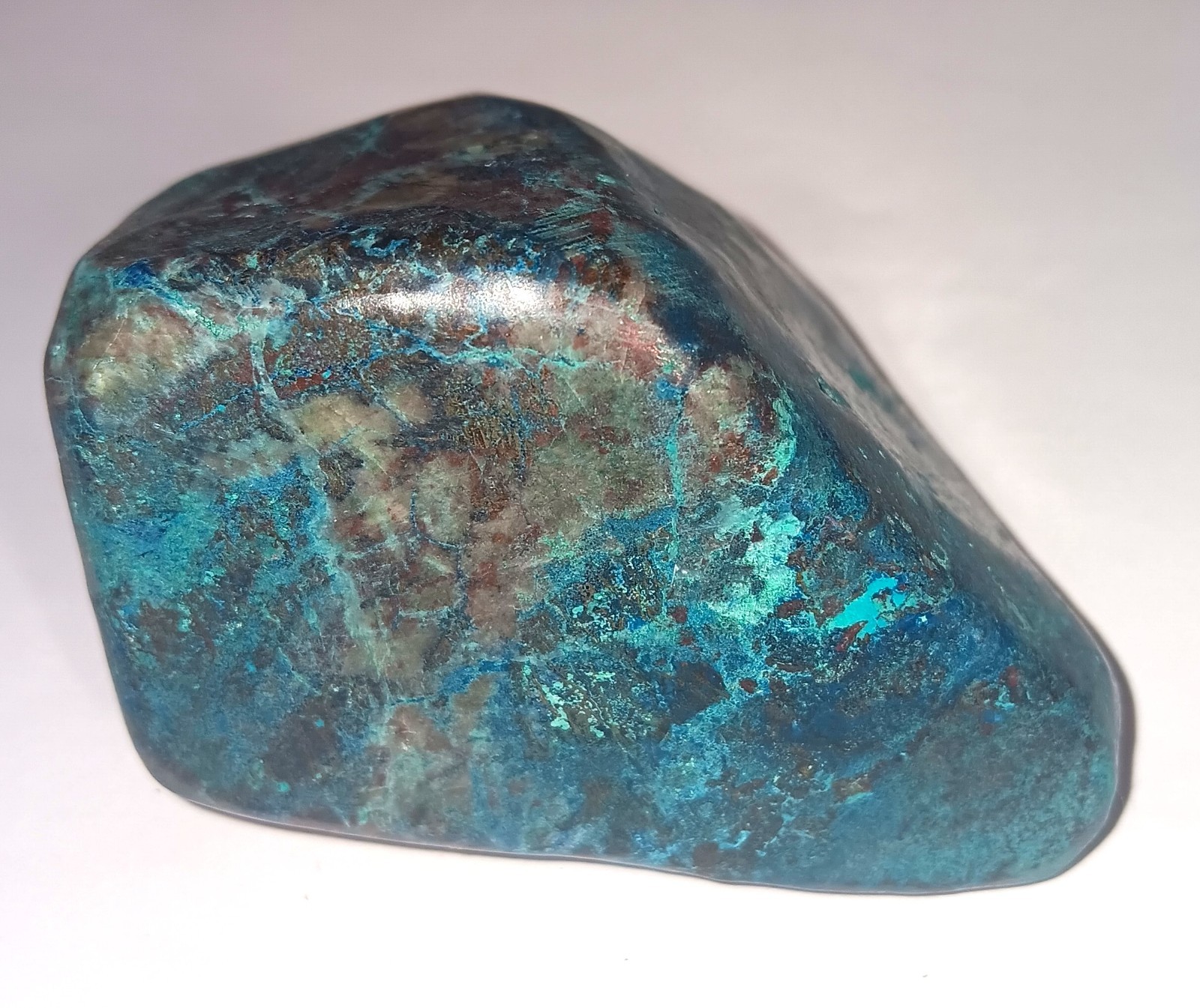 Shattuckite Malachite large chunk polished crystal healing natural gemstone #105