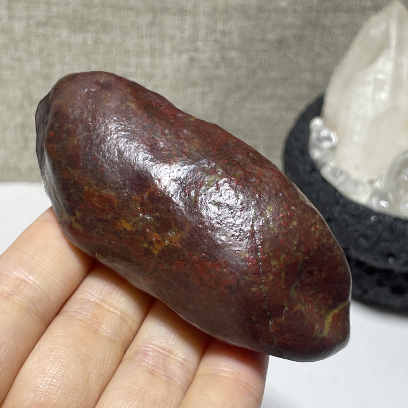 150g Natural Iddingsite meteorite specimen raw stone from China a6227