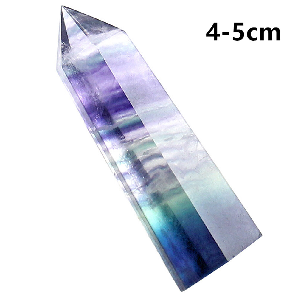 5/10PACK 4-5cm Natural Rock Fluorite Quartz Crystal Stone Point Healing Obelisk