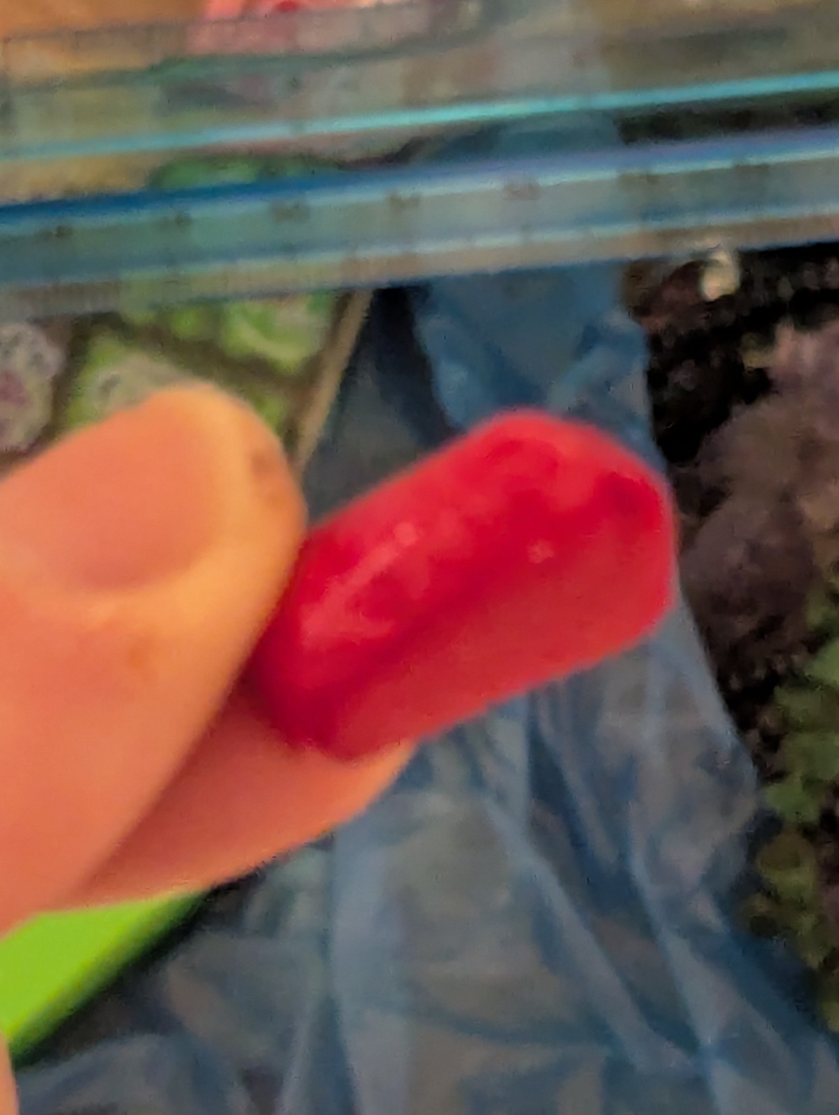 Small Beautiful Irregular Shaped Magenta Red Stone