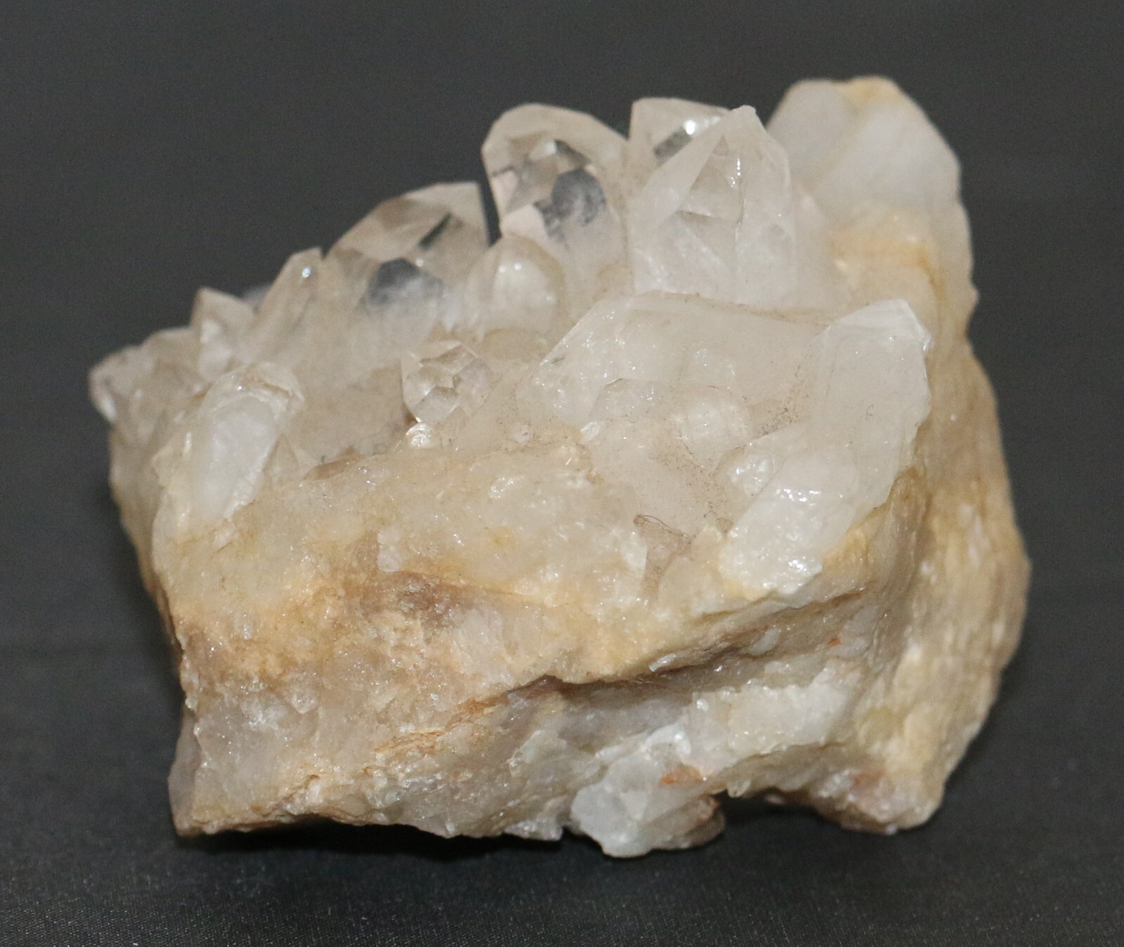 Vintage Multiple Clear Crystal Specimen In Matrix See Photos
