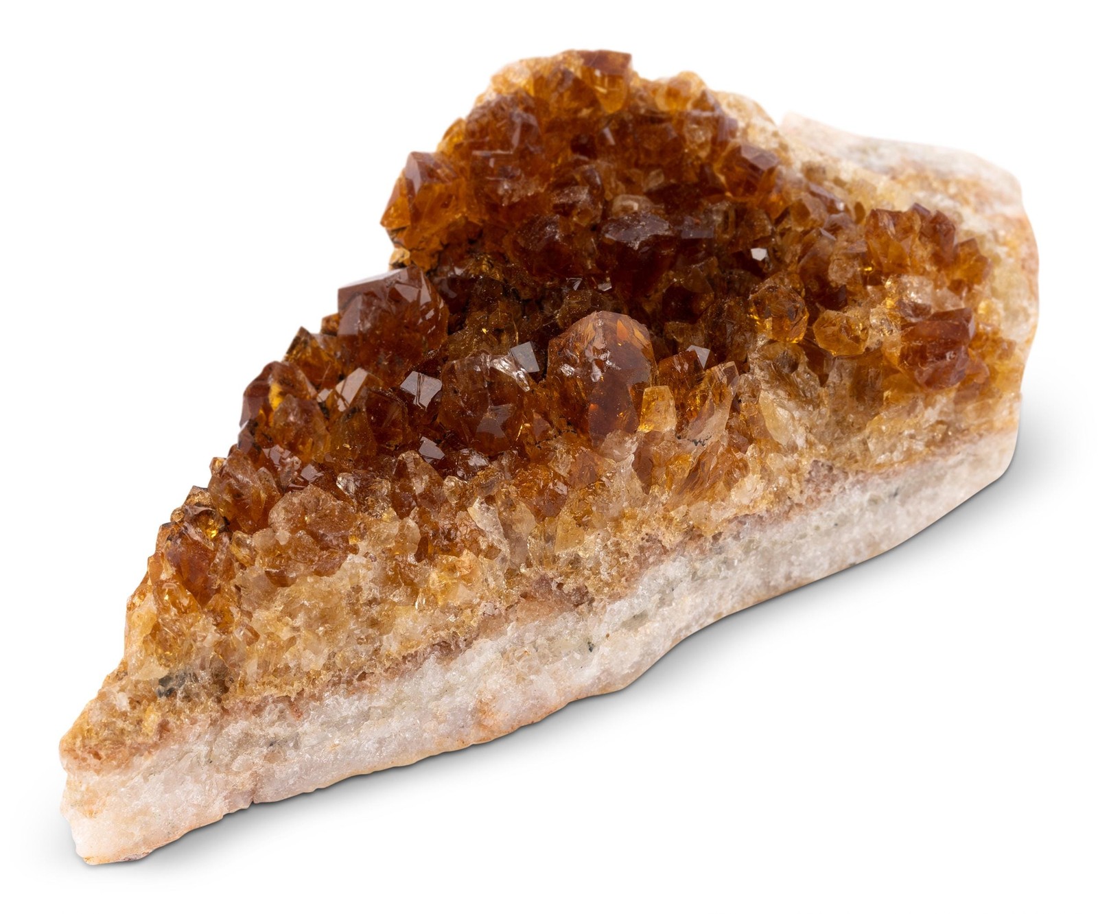 Citrine Cluster Crystal Specimen Natural Quartz Formation Golden Druze Decor