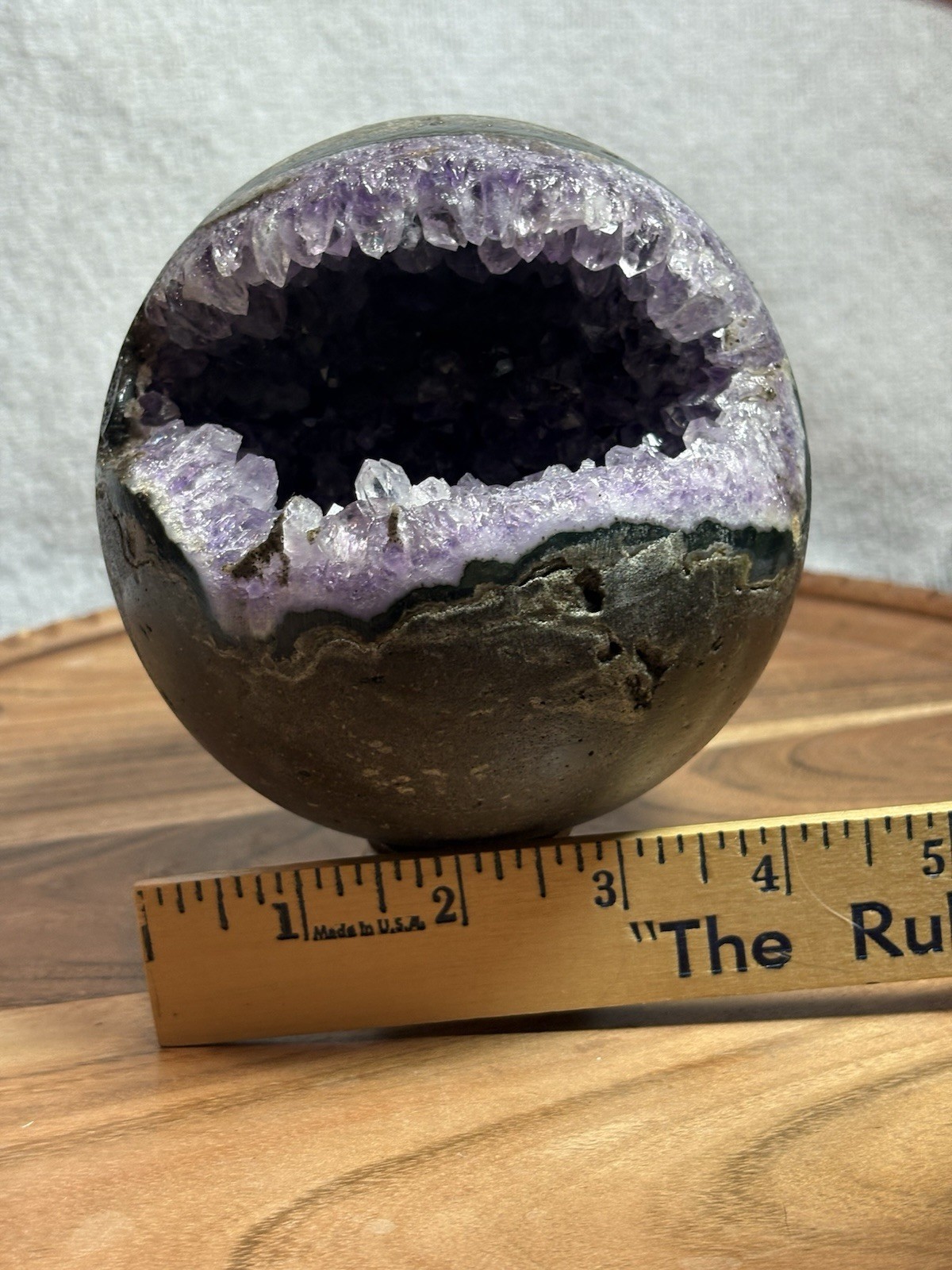 1760g Crystal Amethyst Sphere 4” Druzy Cave Reiki Healing
