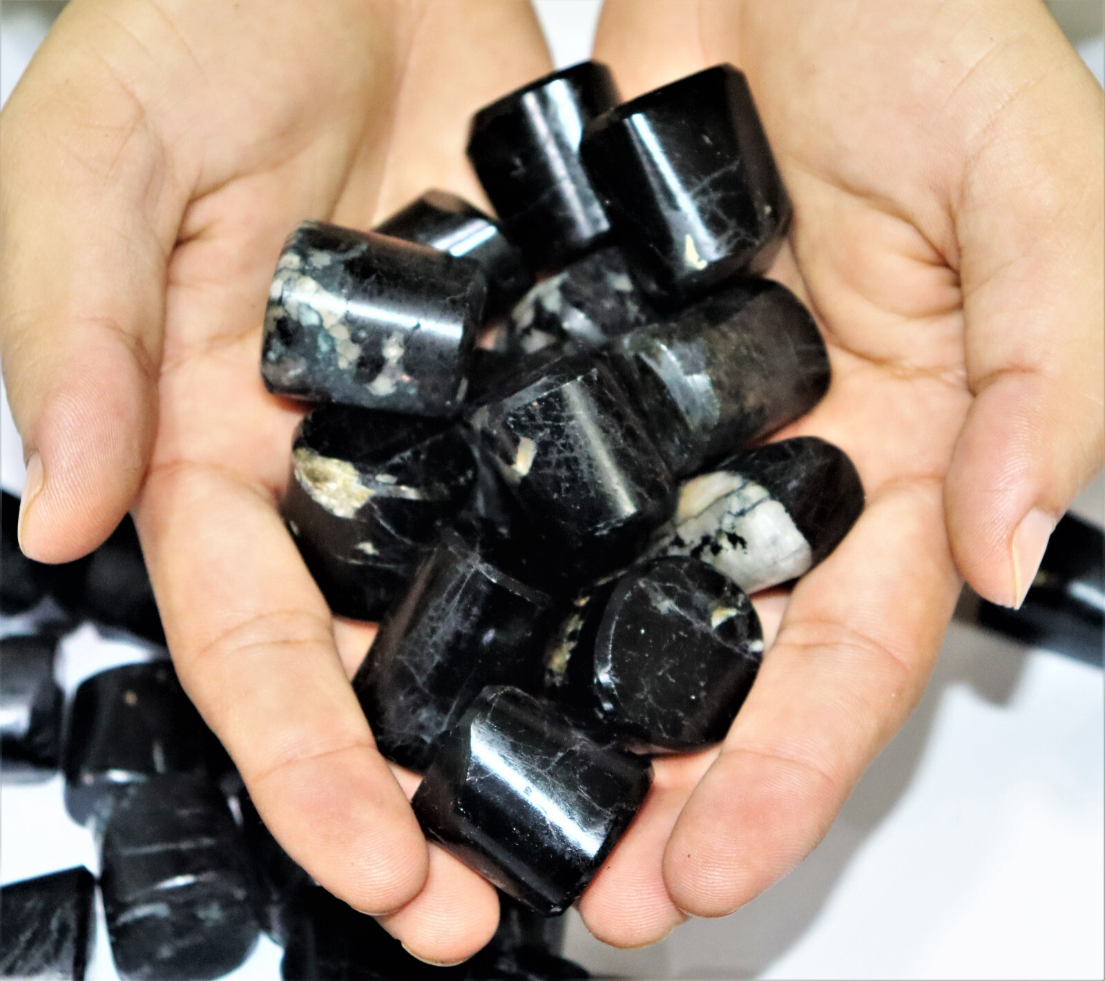 5 kg/11lb Bulk Tumbled Pebbles Stones Black Tourmaline Crystal Healing Energy