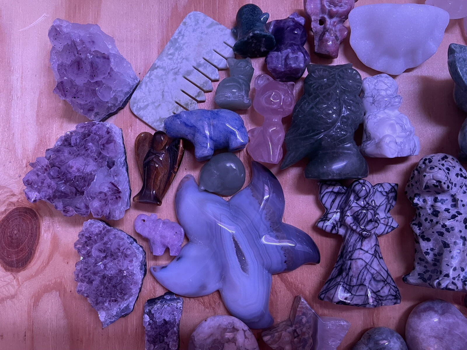 Crystal Random Lot 2-3 pounds of crystals per box! Towers Spheres US SHIP ONLY!