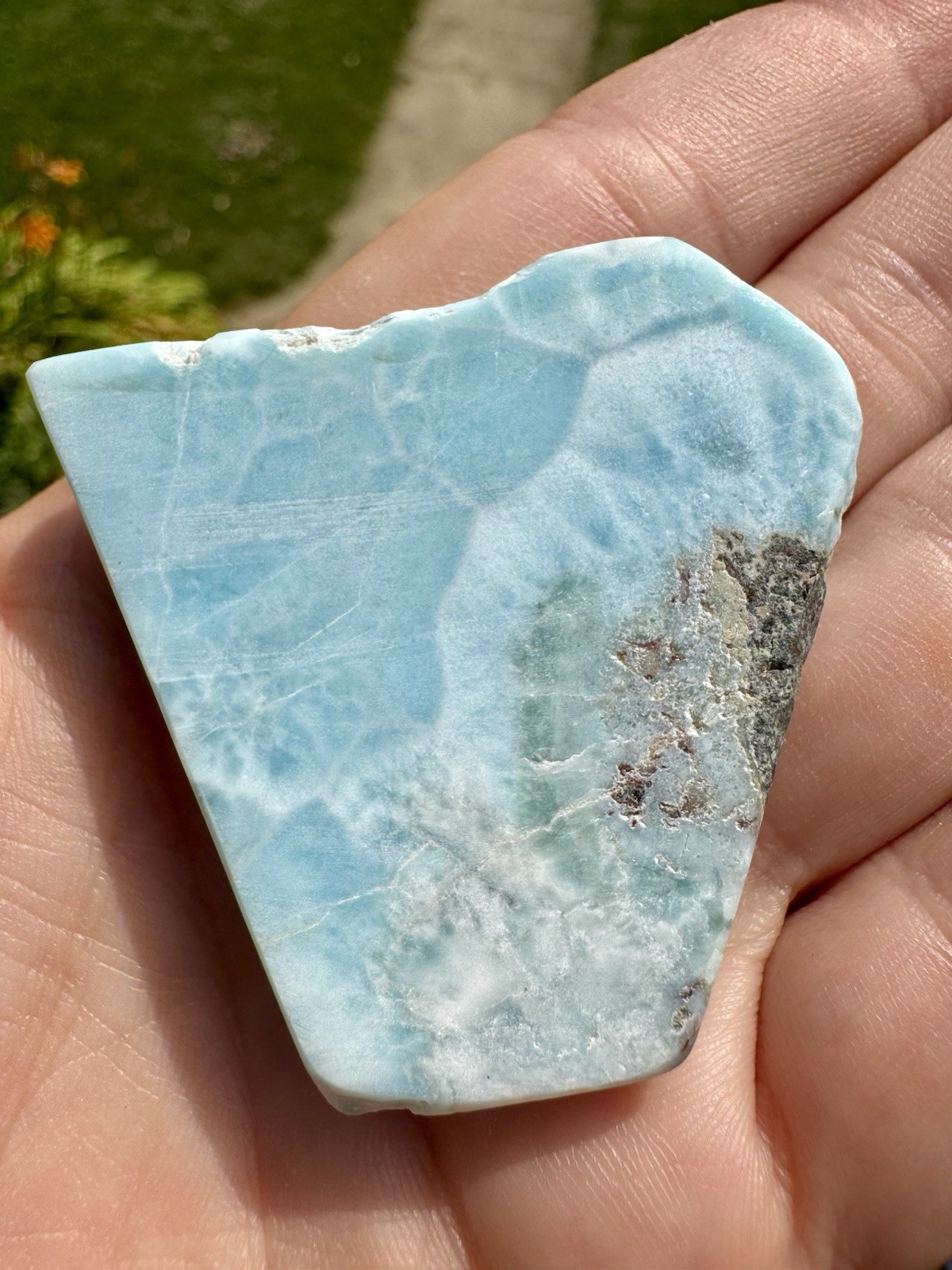 Larimar Slab 41 Grams Natural Larimar Slab