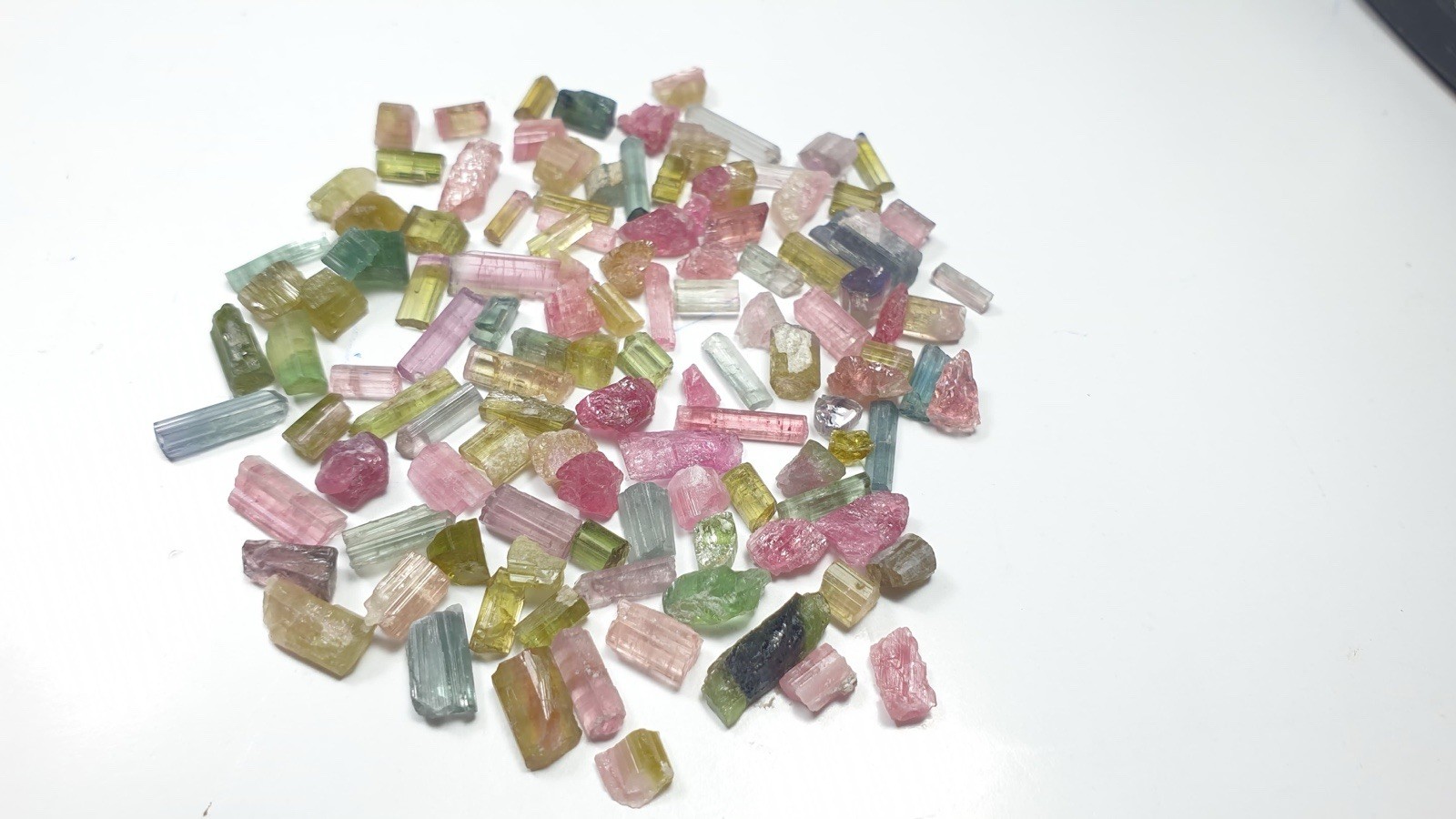 8 items per paiket Natural Multiple Colour Tourmaline Jewellery Size Lot