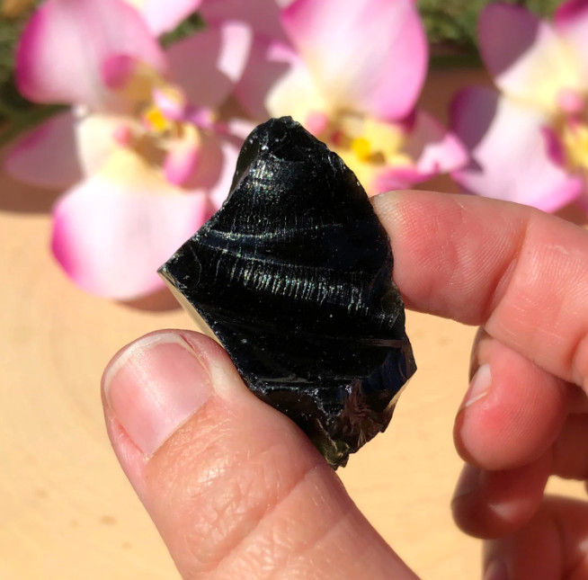 5PCS Raw Black Obsidian Stone Protection Healing Gemstone The Ultimate Guardian