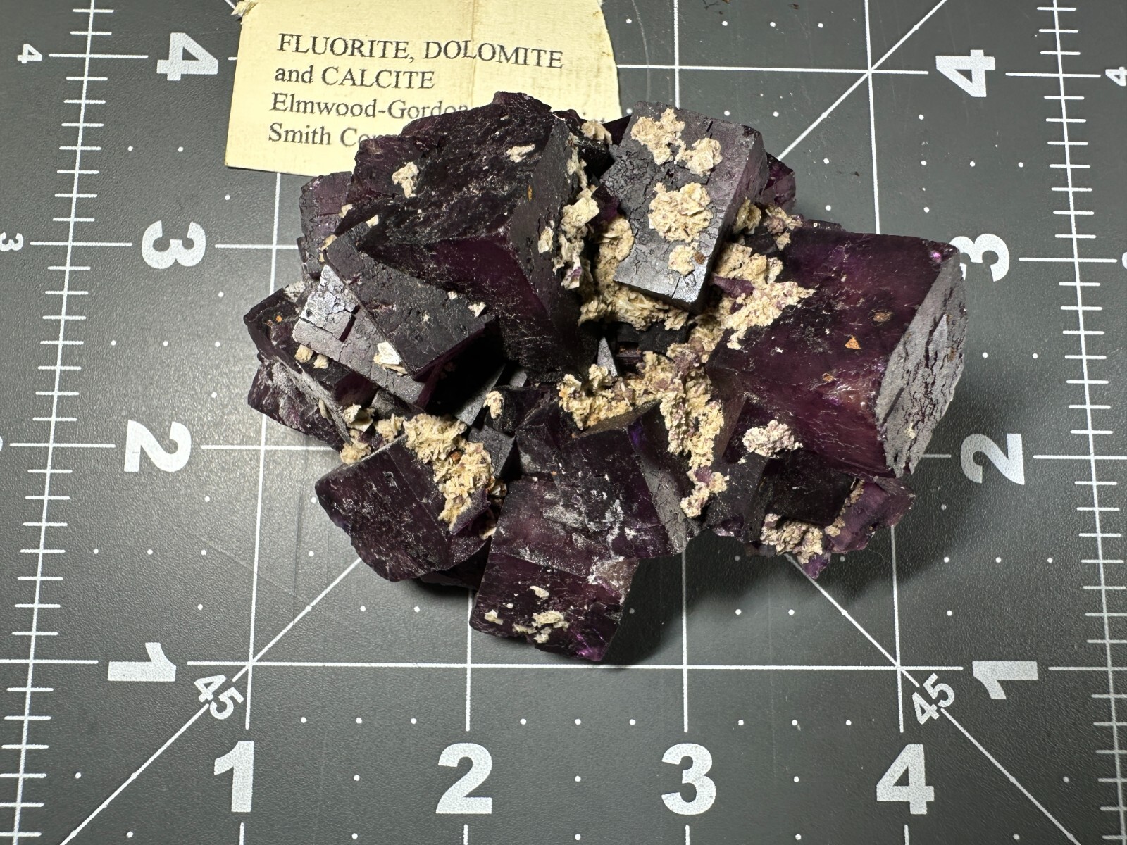 ➤ 3 Inch PURPLE FLUORITE CRYSTALS & DOLOMITE Elmwood Mine TN VIDEO➤255