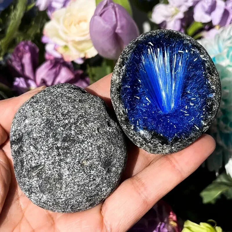 Rare Meteorite Quartz Crystal Specimens Goethite Blue Copper Ore Clusters Gifts