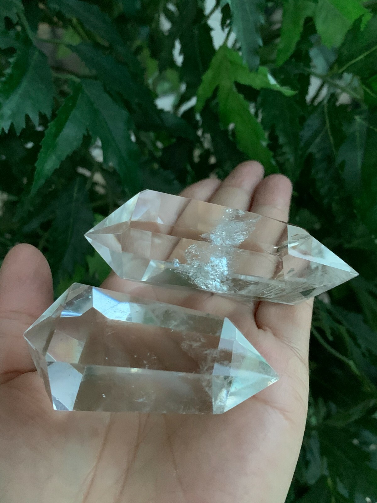 Premium Clear Quartz Six-Sided Fully Polished Double Terminated Points, Bulk Lot