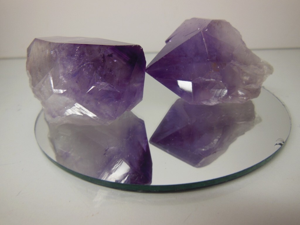 Large Amethyst Points / 2 inch / 4.4 ounces total / The two shown / Details