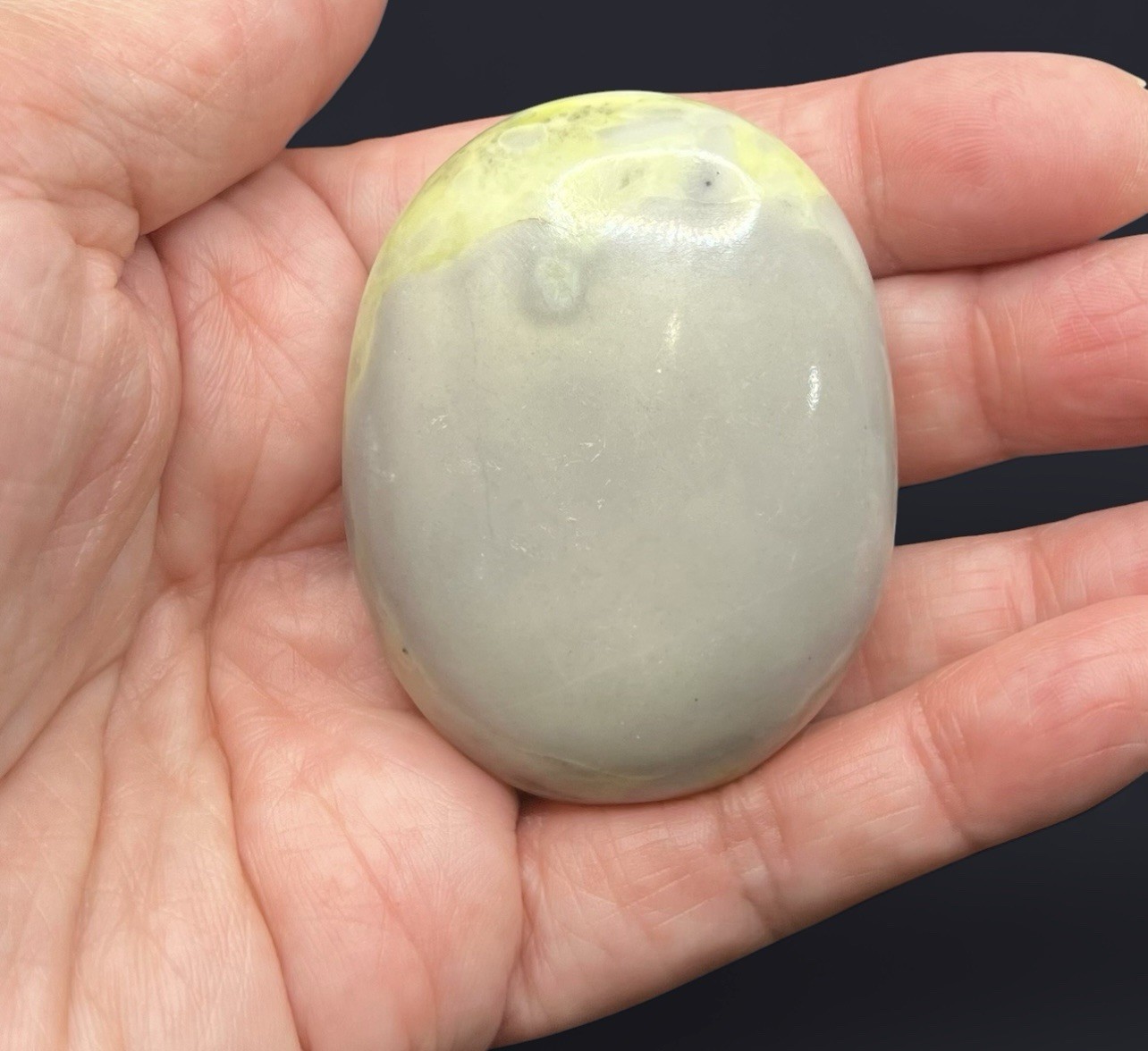 Serpentine Genuine Palm Stone From India 76g Crystal Healing Reiki