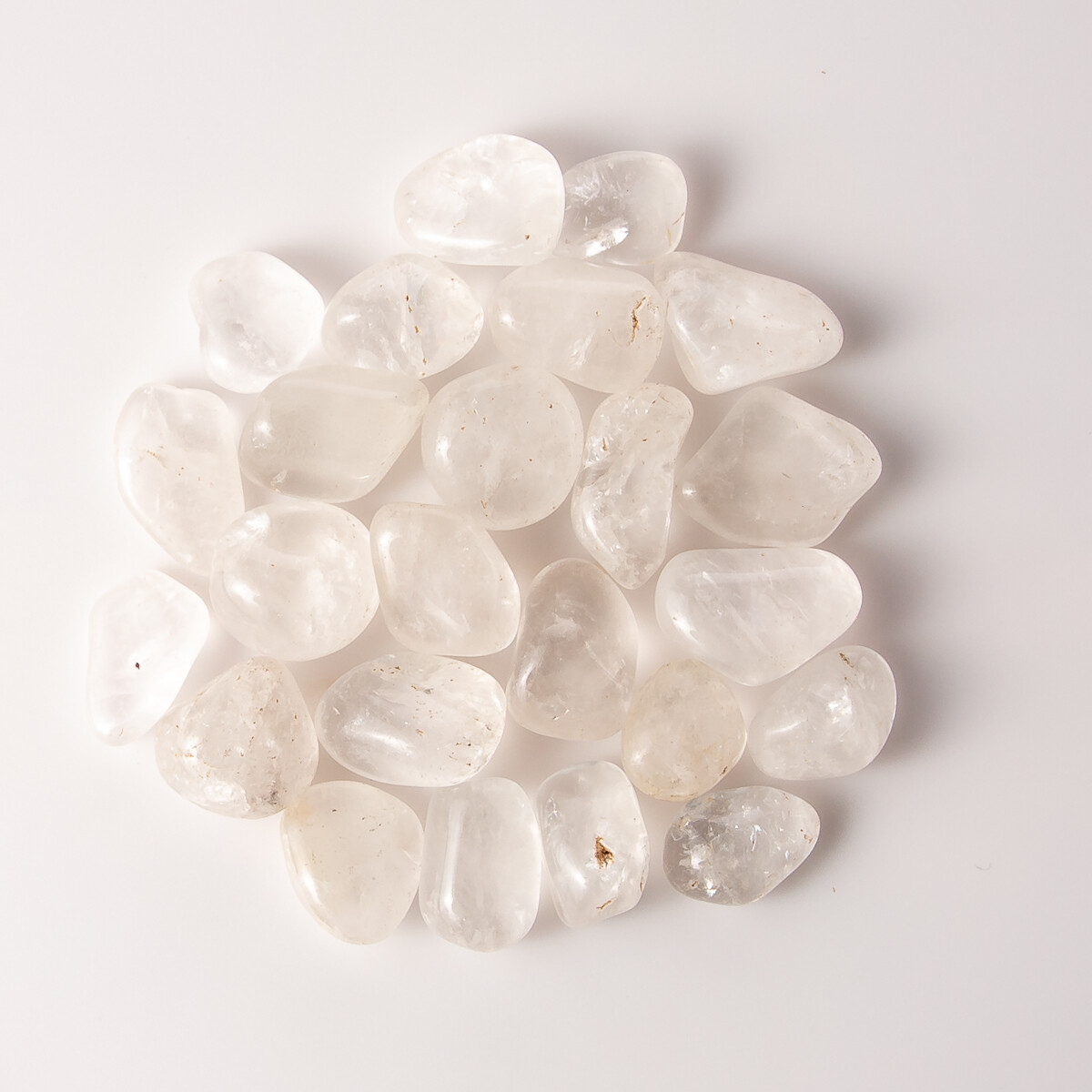 1/2 lb Tumbled Clear Quartz Crystal Gemstone Crystals 15-35 Stones Gem Specimens