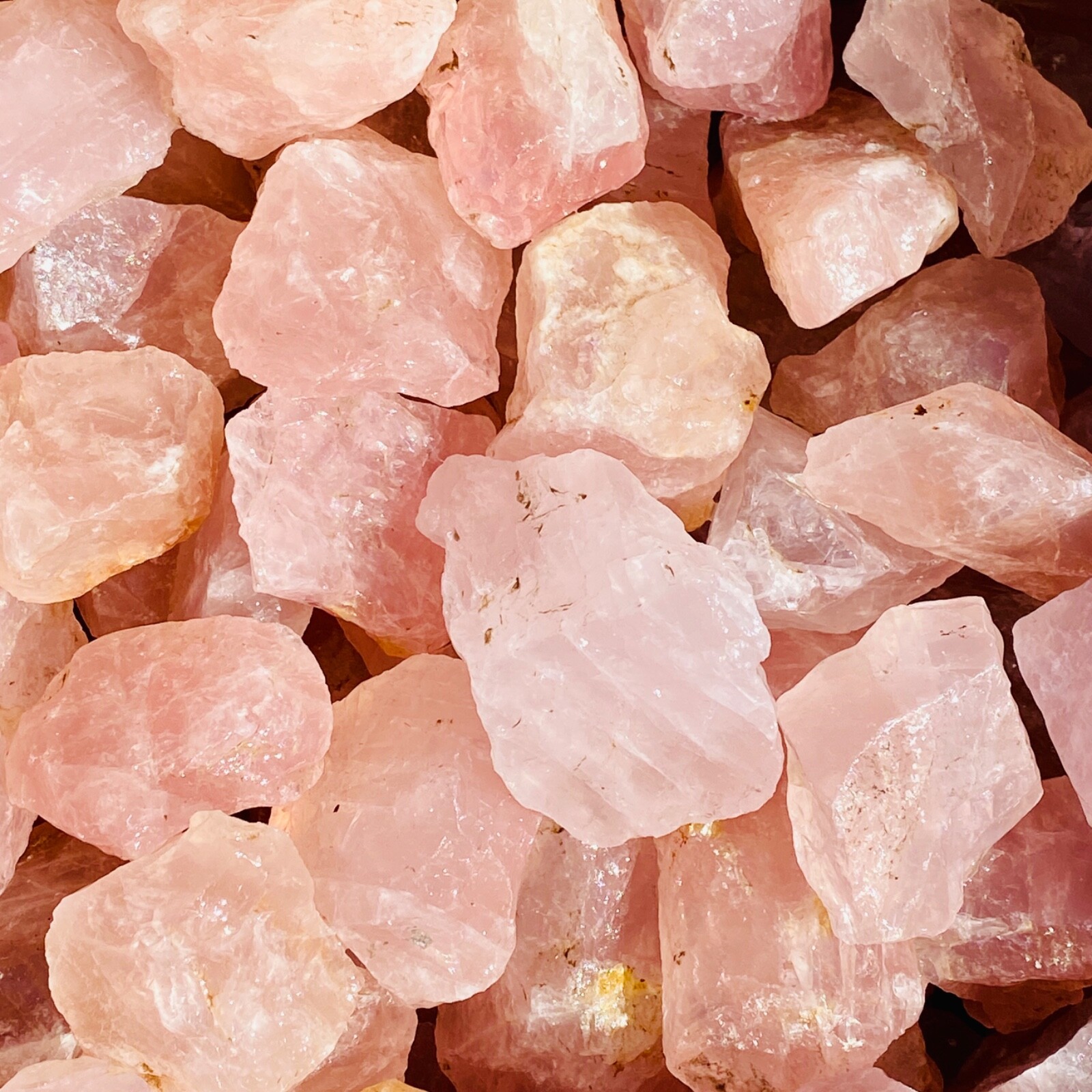 Madagascar Pink Rose Quartz Raw Rough Stone Crystal Natural Rock Random Pull