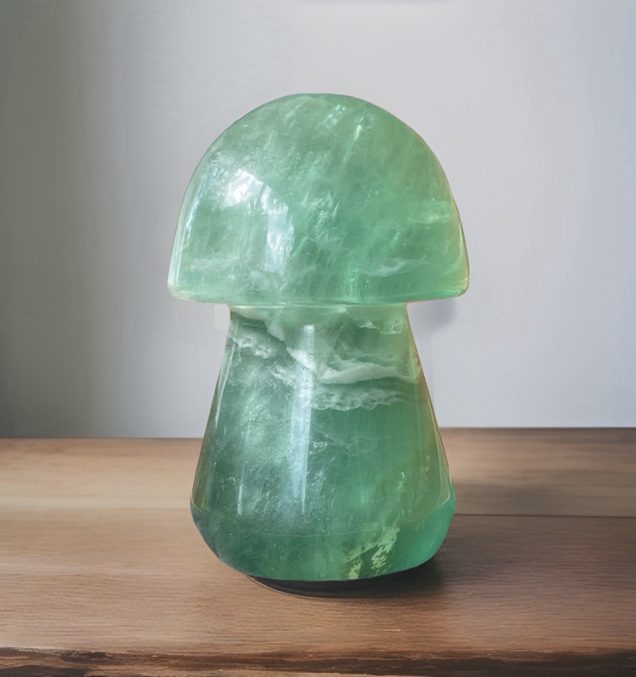 Natural Green Fluorite Chunky Large Mushroom Rainbow Baja Fairy Fluorite Crystal