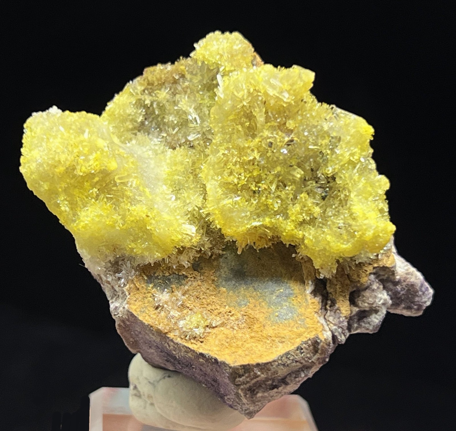 51mm Carlhintzeite & Creedite on matrix, PHOSPHORESCENT & FLUORESCENT