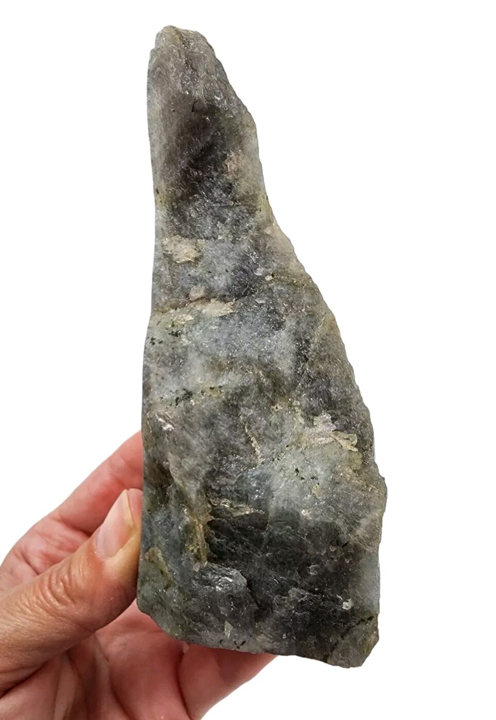 Green Labradorite Polished Face Madagascar 300.3 grams